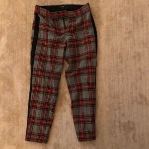 J.Crew Plaid tuxedo pants